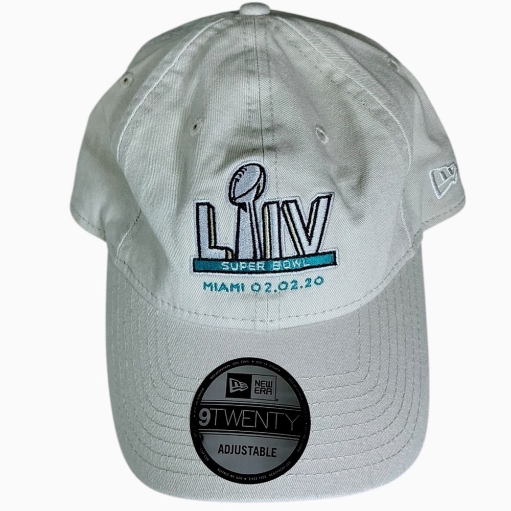 Super Bowl LIIV Miami 2020 Cap Hat Adjustable Adult Cotton Khaki Neutral NWT